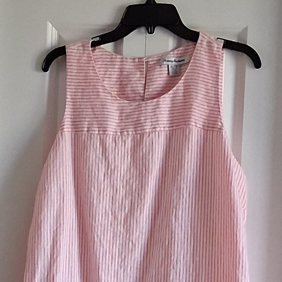 Tommy Bahama Sleeveless Pink & White Stripe Shift Dress Women's Size XL - Picture 2 of 11